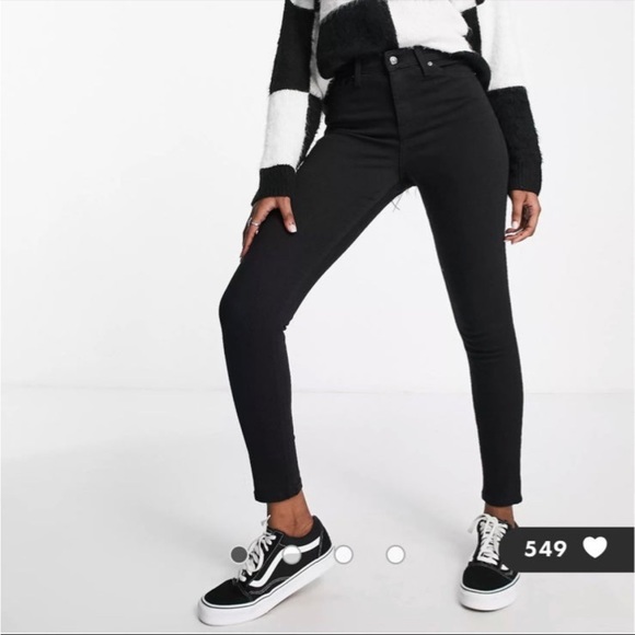 Topshop Denim - Topshop Jamie Jeans High Waisted Skinny jegging moto